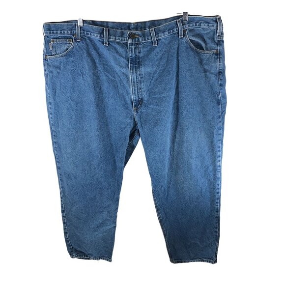 Carhartt Mens B17 DST Denim Tapered Leg Jeans Relaxed Fit 54x30 - Picture 1 of 3